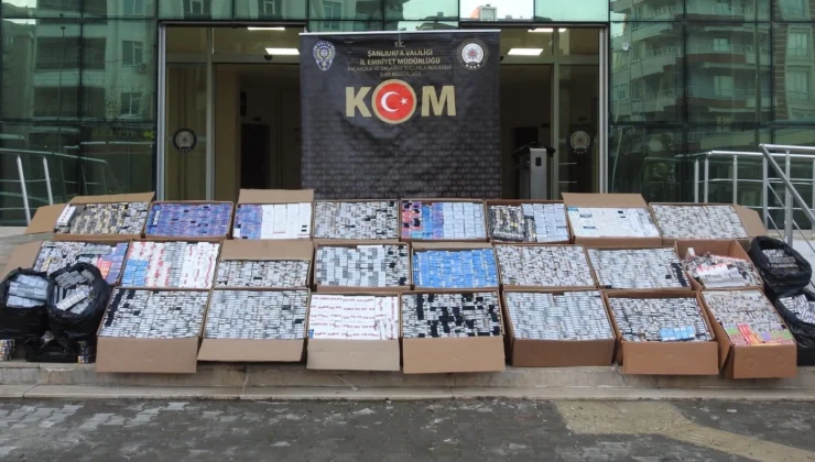 Şanlıurfa’da 2,5 Milyon Liralık Kaçak Sigara Operasyonu