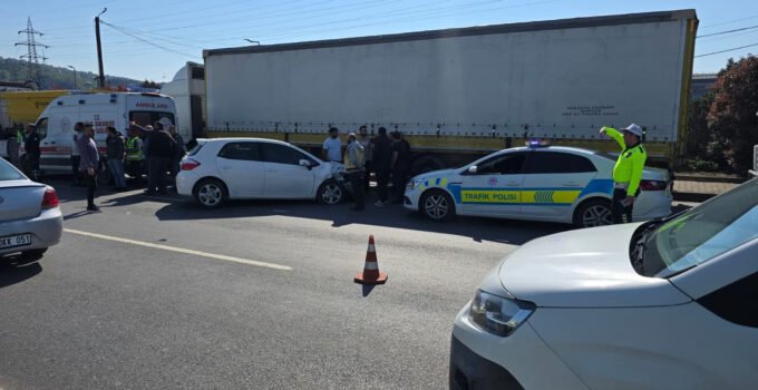 Karadeniz Ereğli’de  meydana gelen trafik kazasında bir kişi yaralandı.