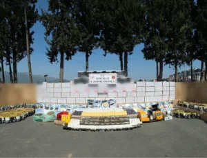 Bursa Gemlik'Te Milyonlarca Makaron Ele Geçirildi