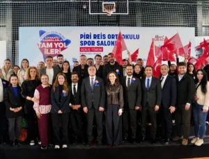 İstanbul Ataşehir’de Okul Bahçesine Modern Spor Salonu