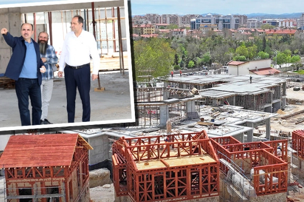 Konya’da Mevlevi Dergahı Inşaatı Hızla Sürüyor