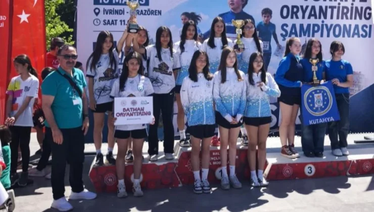 Kütahya Belediyespor U14 Oryantiring’de Türkiye Üçüncüsü