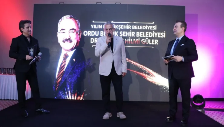 Ordu Büyükşehir Belediyesi, ‘Altın Zirve Ödülü’ne Layık Görüldü