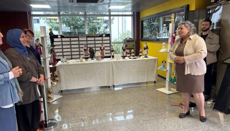 Sanatçı Perihan Uğurlu, 23 kitre ve bez bebeğini Maden Müzesi’nde sergiledi