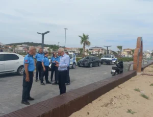 Balıkesir'De Sarımsaklı Plajında Sıkı Denetim