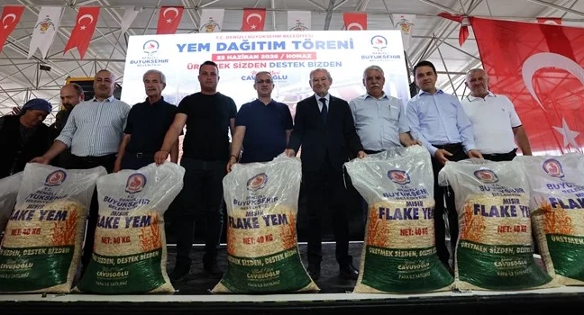 Denizli’de Üreticiye Yem Desteği