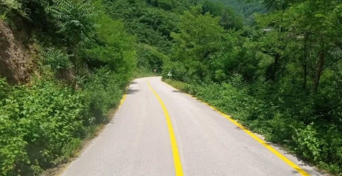 Ordu’da 38 Kilometrelik Yol Ağında Çizgi Çalışması Tamamlandı