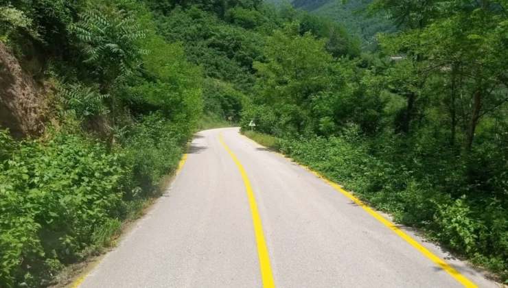 Ordu’da 38 Kilometrelik Yol Ağında Çizgi Çalışması Tamamlandı