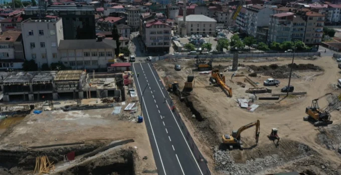 Ordu'Da Millet Düzü’nde Ilk Asfalt Serildi