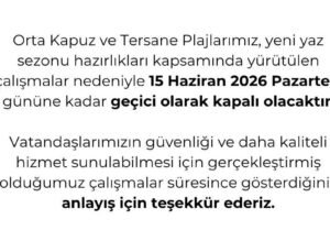 Zonguldak’ta İki Plaj Yeni Sezon Hazırlıkları Nedeniyle Geçici Olarak Kapatıldı