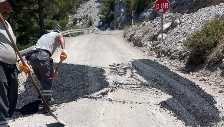 Alanya’da Kırsal Mahalle Yollarına Yaz Bakımı