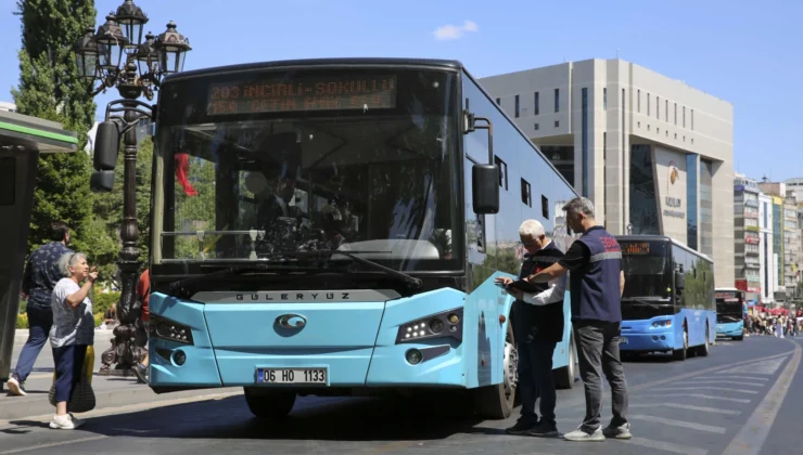 Ankara'Da Toplu Taşımada Klima Ve Hizmet Denetimi