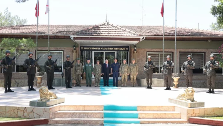 Bakan Güler'Den Kktc'Deki 39'Uncu Mekanize Piyade Tümen Komutanlığı'Na Ziyaret