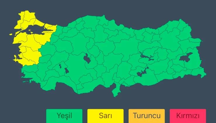 Bakanlık Sarı Kodla Uyardı: Fırtınaya Dikkat!