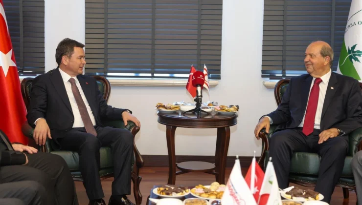 Başkan Erkan Aydın, Ersin Tatar'I Ağırladı