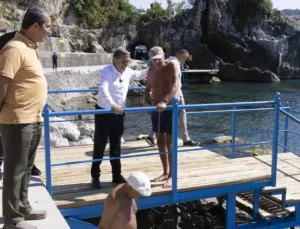 Başkan Tahsin Erdem Liman Arkası Çalışmalarını Inceledi