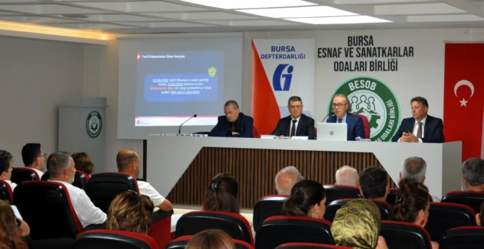 Bursa Esnafı Bilgilendirildi… Vergi Borçlarında Düşük Oranlı Tecil Faizi Ile Taksitlendirme Imkanı