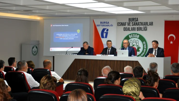 Bursa Esnafı Bilgilendirildi… Vergi Borçlarında Düşük Oranlı Tecil Faizi Ile Taksitlendirme Imkanı
