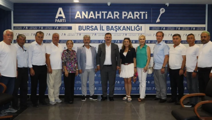 Bursa Muhtarlar Derneği'Nden Anahtar Parti Bursa'Ya Ziyaret