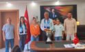 Ereğli Lisesi Kadın Futbol Takımından İlçe Milli Eğitim Müdürlüğü’ne ziyaret