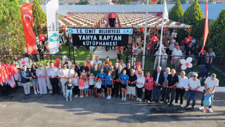 İzmit Belediyesinden Hizmet Atağı: Yahya Kaptan Kütüphanesi Açıldı