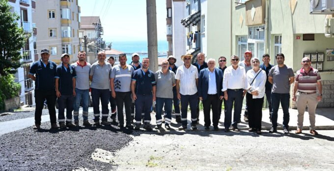 Kdz. Ereğli’de sıcak asfalt çalışmaları kesintisiz sürüyor