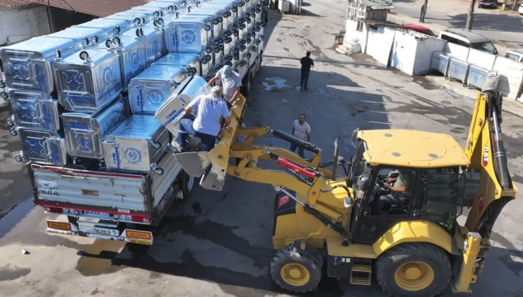 Manisa Büyükşehir’den Ilçelere Çöp Konteyneri Desteği