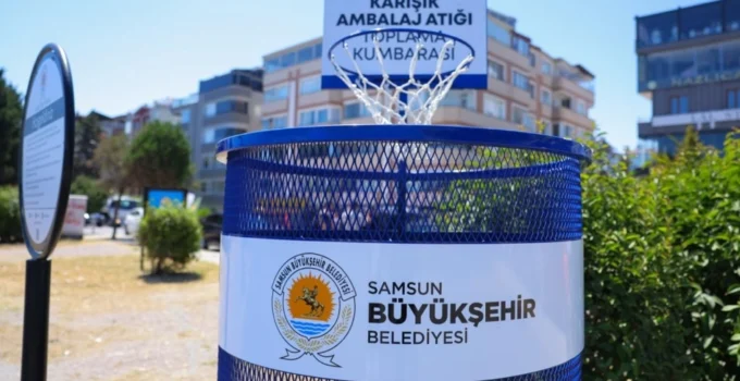 Samsun’da Adnan Menderes Bulvarı’nda Sıfır Atık Dönüşümü