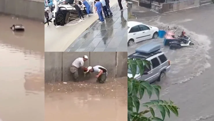 Sel Ankara’yı Yuttu! Batçıklar Kapandı, Araçlar Suya Gömüldü