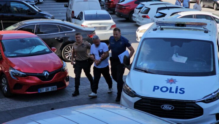 Trafikte kadın sürücüye saldıran otomobil sürücüsü adliyeye sevk edildi