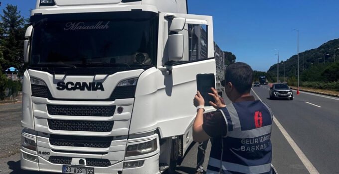 Zonguldak’ta ticari taşıtlara yönelik denetimlerde 87 araca ceza kesildi