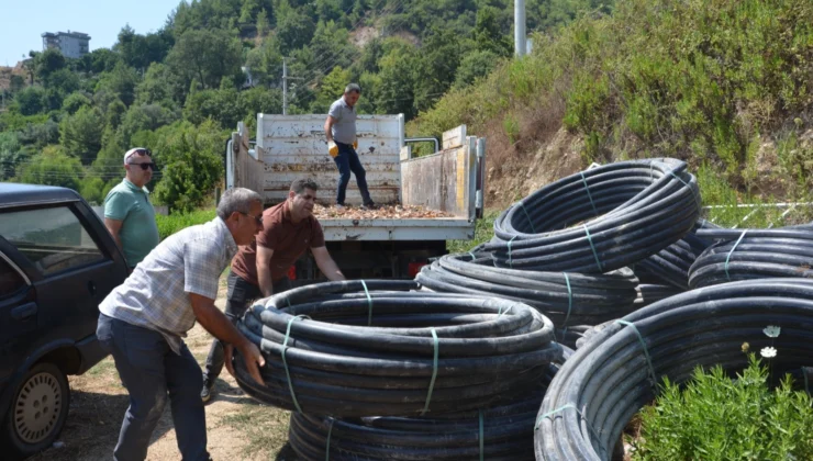 Antalya’da Üreticiye Sulama Borusu Desteği