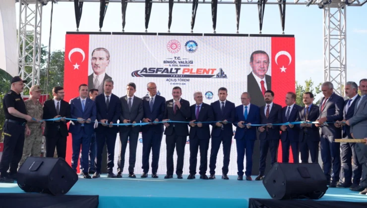 Bingöl’e Yeni Asfalt Plent Tesisi Kazandırıldı