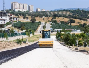 Bursa’da Mezarlık Yolları Yenileniyor
