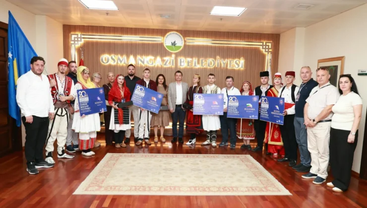 Bursa Osmangazi'De Balkan Kültürünün Temsilcilerinden Başkan Aydın’a Ziyaret