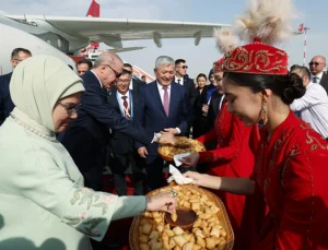 Cumhurbaşkanı Erdoğan Bişkek'Te