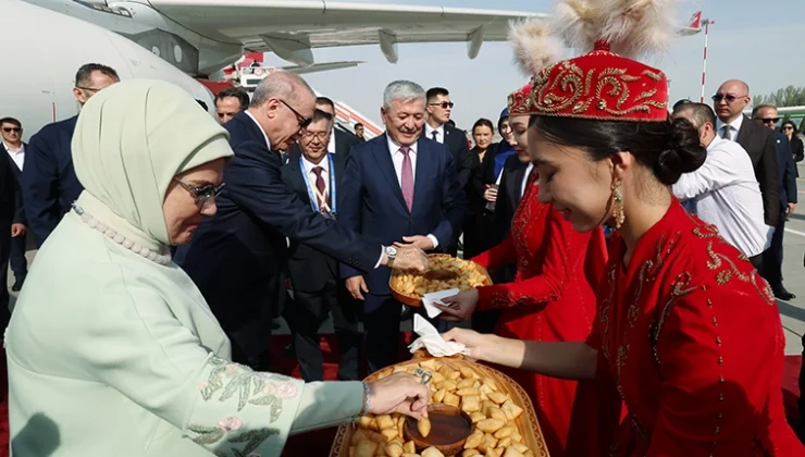 Cumhurbaşkanı Erdoğan Bişkek'Te