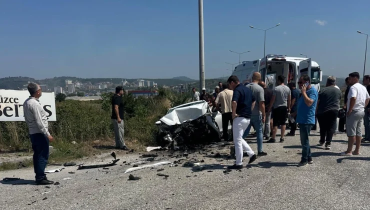 Düzce Kuzey Çevre Yolu'Nda Kaza: 1 Yaralı