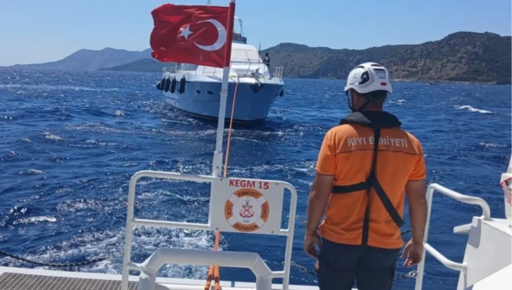 Fethiye Açıklarında Arızalanan Tekne Kurtarıldı