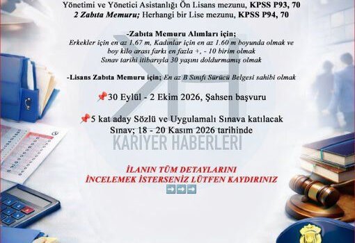 Kilimli Belediyesi 10 kadrolu zabıta memuru alacak