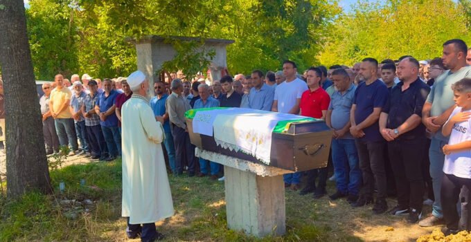 Korucuk Köyü Muhtarı Serkan Temel’in acı günü: Sabahattin Tetik son yolculuğuna uğurlandı