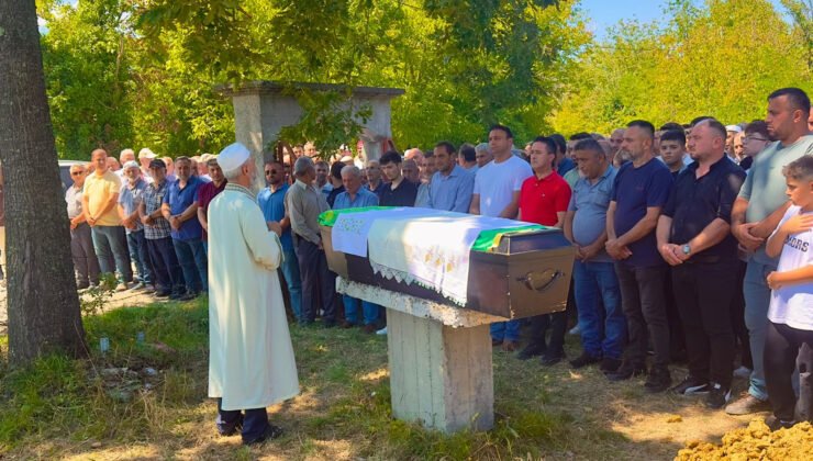 Korucuk Köyü Muhtarı Serkan Temel’in acı günü: Sabahattin Tetik son yolculuğuna uğurlandı