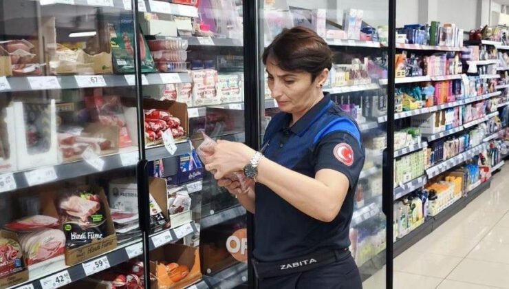 Market denetimleri halk sağlığı için sürüyor