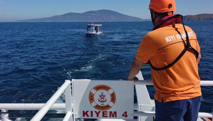 Marmara Adası Açıklarında Arızalanan Tekne Kurtarıldı