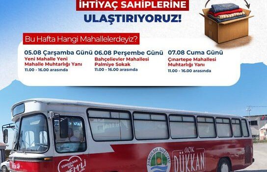 Zonguldak Belediyesi’nin ‘Açık Dükkan’ Otobüsü İhtiyaç Sahipleri İçin Yollarda