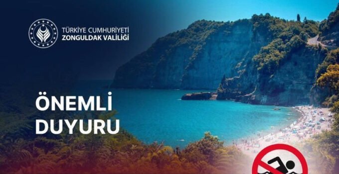 Zonguldak’ta olumsuz hava koşulları nedeniyle denize girmek yasaklandı