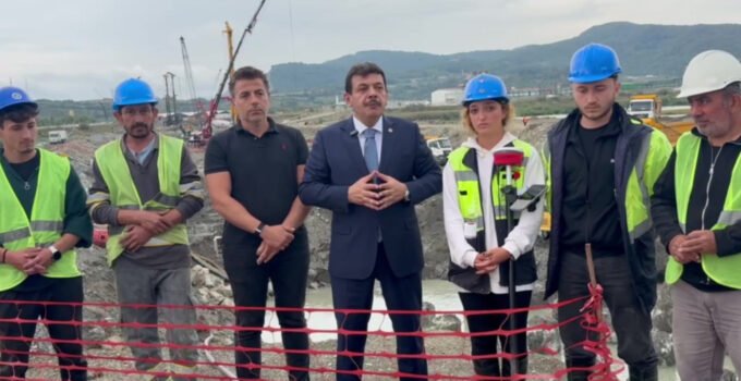 2,3 milyar liralık Filyos Limanı demiryolu bağlantı hattında çalışmalar hızla sürüyor