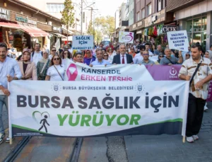 Bursa Sağlık Için Yürüdü