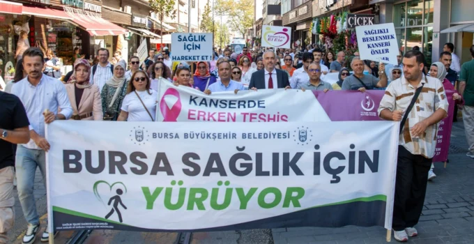 Bursa Sağlık Için Yürüdü