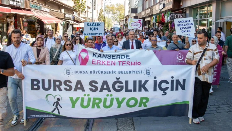 Bursa Sağlık Için Yürüdü